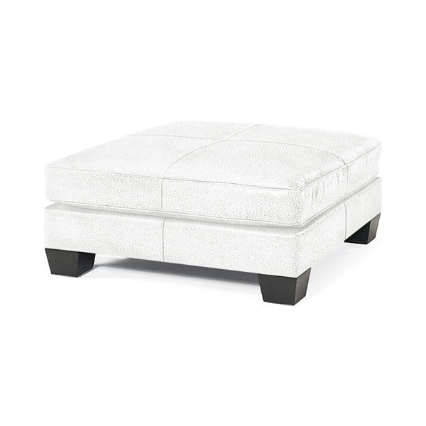 Leathercraft Gallagher Leather Ottoman Wayfair Canada